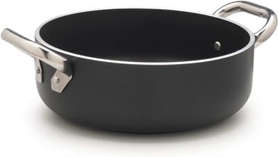 Aluminium Koekenpan - Dikke Bodem (5 mm) - Geschikt voor Alle Warmtebronnen