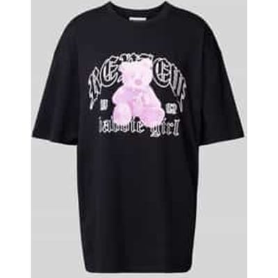 Oversized T-shirt met labelprint