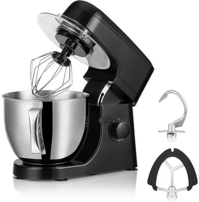 Nexvo® Mixer met Mengkom - Keukenmachine - Kneedmachine- Zwart- ‎39cm x 35cm x 25cm