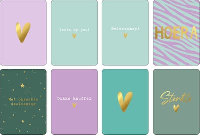 kaart - wenskaarten - ansichtkaarten - kaartjes - wenskaart - postkaarten - bedankje - blanco kaarten - kaartenset - kaartjes blanco - wenskaarten set - bedankt kaart - kaart verjaardag - kaartenbox - set van 8 wenskaarten