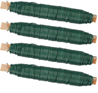 4 Rollen Groen Bloemen Binddraad - Flexibel Voor Bloemschikken en Knutselen