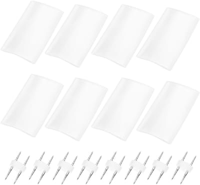 Allecto - 2-Draad Verlichting Connectoren - Met warmtekrimpbuis - Voor RGB LED Strips - 8 Paar set - Voor eenvoudige verbinding - Geschikt voor div...