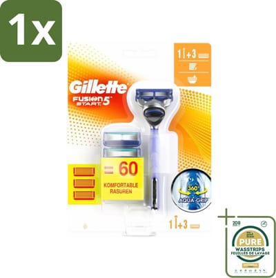 1 x Gillette Fusion 5 - Scheermesje - Ergonomisch ontwerp - 2 Extra Navulmesjes- Scheermesjes - Scheren - Scheren Voor Mannen - Comfortabel Scheren - Precisie Scheren