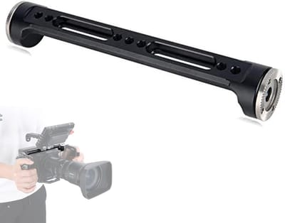 NATO Rail met Dual Rosette Mount Adapter voor Handgrepen en Camera Shoulder Rig Accessoires