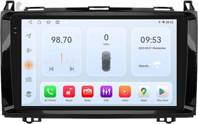 Autoradio met bluetooth - Carplay - Voor Mercedes-Benz B200 / Sprinter W906 / Viano / Vito W639 - Geschikt voor Apple en Android - Stereo - Navigatie - Navigatiesysteem auto - 3GB 32GB