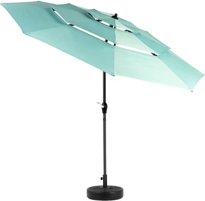 Sweiko Parasol - 3 niveaus - Automatisch sturen - Kantelbaar - Zonder Voet - Lichtgroen