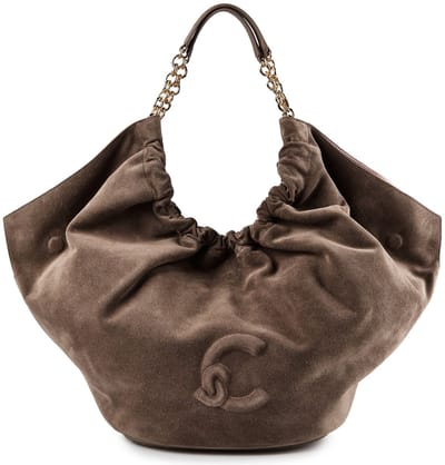 Coccinelle Smash Suede Bim - Schoudertas 35 cm (warm taupe)