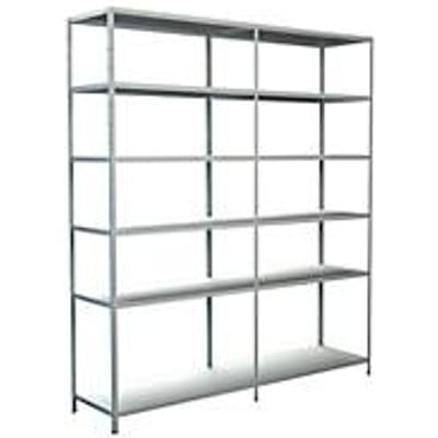 Legborden zonder grendels, H 2300 x B 2000 x D 500, wit