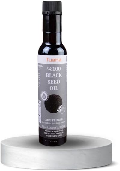 Tuana Kruiden - Zwart Zaad Olie 100% Corek Otu Yagi - Zwarte Komijn Olie- Black Seed - 250ml - DOG02
