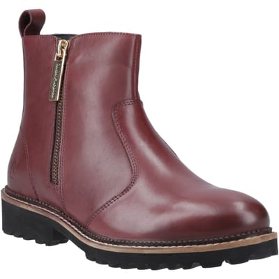 Hush Puppies Grace Suède Vrouwen Ritssluiting Laarzen Bourgondië