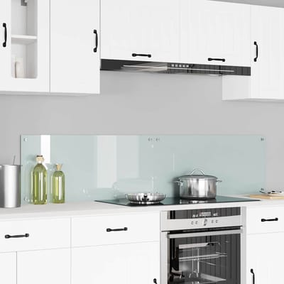 vidaXL - Keukenachterwand - 2 - st - Wit - 90 - x - 40 - cm - gehard - glas