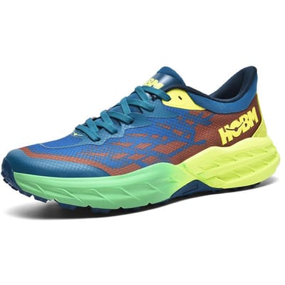 Marathon Sports Hardloopschoenen Heren Ademende Lichtgewicht Sneakers Comfortabele Atletische Antislip Vrije Tijd Outdoor Sneakers voor Heren 41 yellow