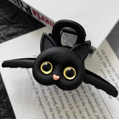 Cartoon Kat Haarspeld voor Vrouwen Zwart Wit Ontwerp Haarspeldjes Mode Leuke Klauwen Clip Mode Haaraccessoires Meisjes Cadeau