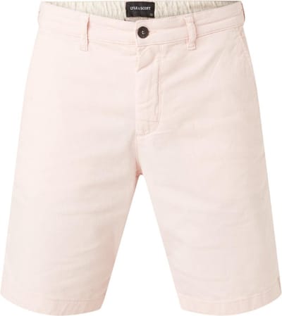 LYLE & SCOTT Straight fit chino shorts met stretch - Maat 36