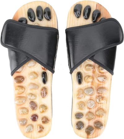 Voetmassage Slippers Acupunctuur Sandalen Kiezelsteen Reflexologie Ontspannende Mat 43-44 gezondheid massage voet relax schoenen.