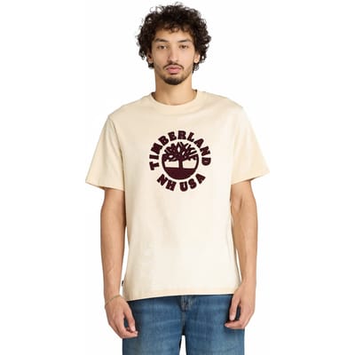 Timberland Holiday Front Graphic Ss Tee Angora Taglia: L | T-shirt stampate Outlet | Uomo | Grigio