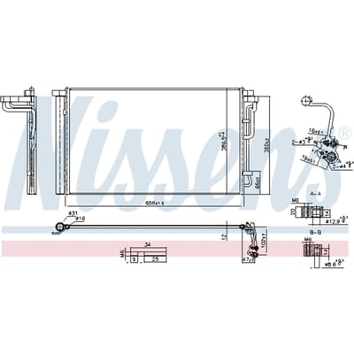 Condensator, airconditioning NISSENS 941262