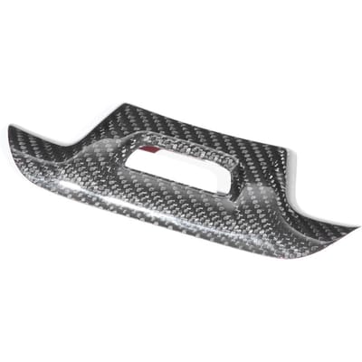 Housse de volant en fibre de carbone pour Chevrolet Camaro ZL1 2017 2019 avec trou gray