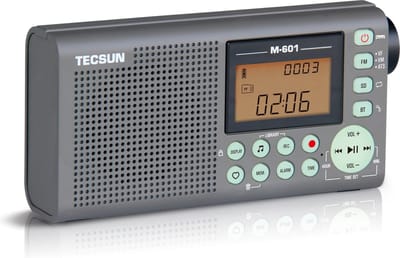 Tecsun M601 FM radio met recorder - bluetooth en audio speler