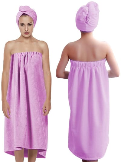 Allecto - Badhanddoek - Sneldrogend - Licht Paars - Absorberend - Zacht en comfortabel - Geschikt voor dames - 70 cm x 70 cm