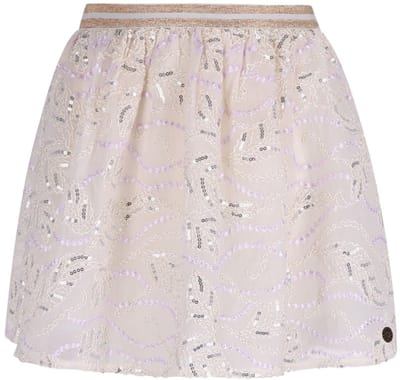 Like FLO Semmie Fancy Embroidery Skirt Meisjes - Korte rok - Creme - Maat 104