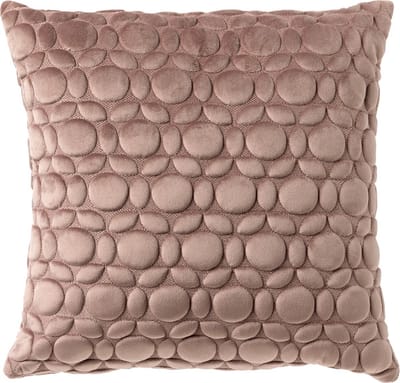 Dutch Decor KAISA - Kussenhoes 45x45 cm - 3D - print - effen kleur - Antler - roze - met rits - zonder binnenkussen
