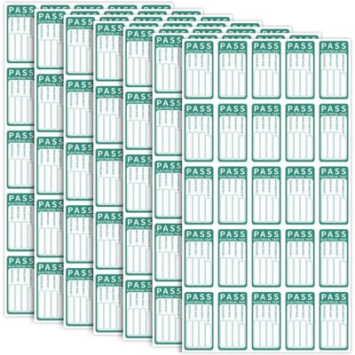 100 Stuks 4 Vel Pat Test Geslaagd Of Gezakt Stickers Elektrische Veiligheid Zelfklevende Labels groen