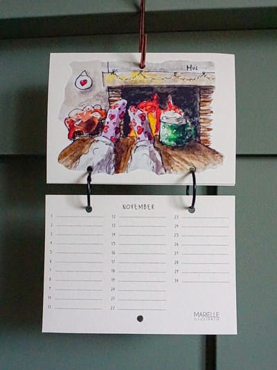 Verjaardagskalender, 21x15cm