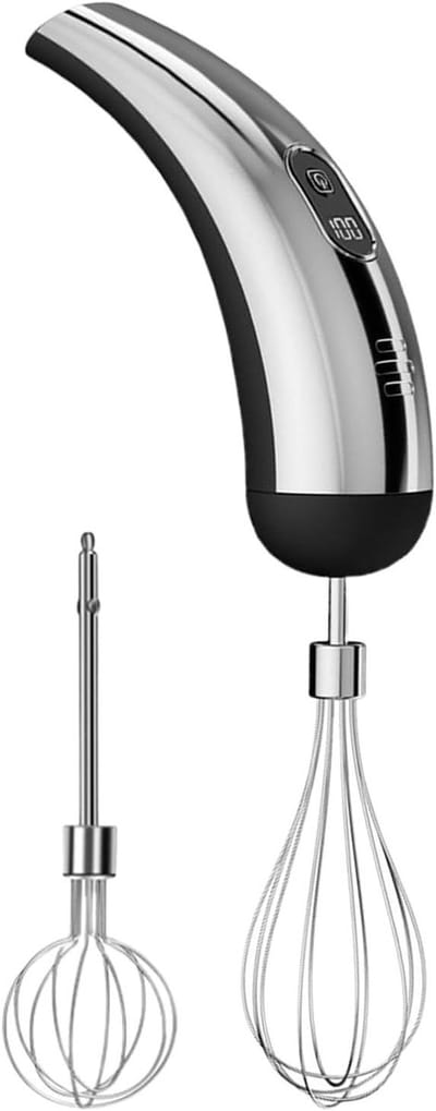 Handmixer,5 Instelbare Snelheden Draadloze Klopper Keukenhulp,Elektrisch Handbediend | Voor Koken Bakken Cake Room Beslag Eten