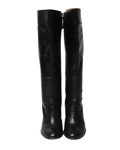 Marc Jacobs ‘Marc houdt van de laars’ Overknee laarzen in Zwart Leer