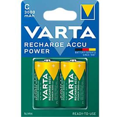 VARTA Recharge Accu Power C 3000 mAh Blister 2 Oplaadbare C batterij (baby) Alkaline 1.5 V 2 stuk(s)