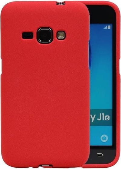 Rood Zand TPU back case cover hoesje voor Samsung Galaxy J1 2016