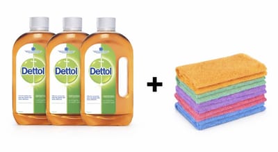 Dettol Allesreiniger 3 x 500ml – Krachtige Hygiëne & Fris Resultaat + 1 x Gratis DRD Microvezeldoek