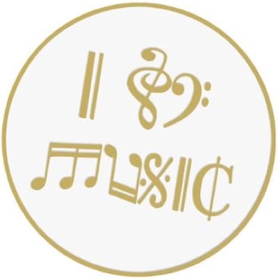 Pin Broche - enamel pin - kledingspeld - I love music