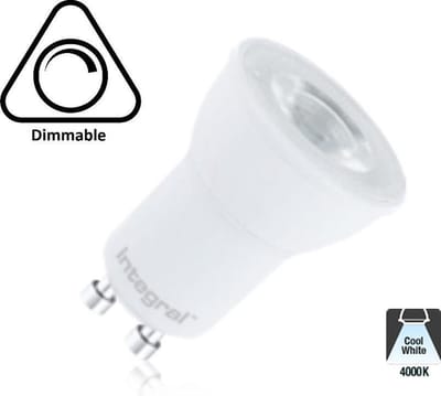 Integral  Ilon Led-lamp - GU10 - 4000K Wit licht - 4 Watt - Dimbaar