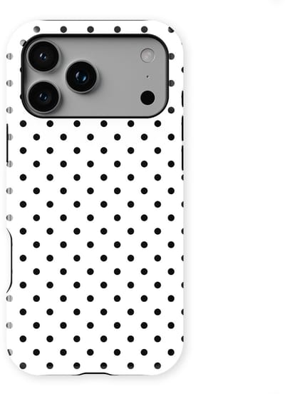 Polka Dots Hoesje geschikt voor iPhone 17 Pro | Geschikt Voor Mag | Stippen Design Backcover geschikt voor iPhone 17 Pro Mono Dots