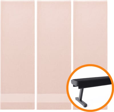 Funnies Sporthanddoeken 3 Stuks Blush 30x140 cm - Set van 3 Zachte Fitness Handdoeken - Sportdoeken - Zweetdoekjes - Gemaakt van 100% Katoen - 500 gram/m² - Absorberend, Sneldrogend en Duurzaam - Ideaal voor Sport, Fitness en Workout
