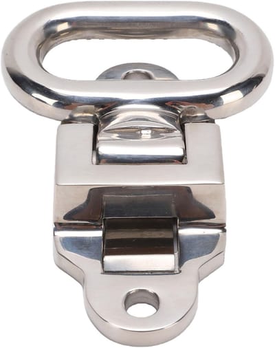 Opvouwbare Maststap - Boot Trede - Veilig Instappen - Roestvrij Staal - 90 mm Gatafstand - Zilverkleurig
