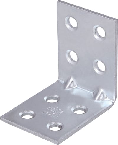 AMIG hoekankers/stoelhoeken - 16x - verzinkt staal - breedte 3cm - lengte 2 x 4cm