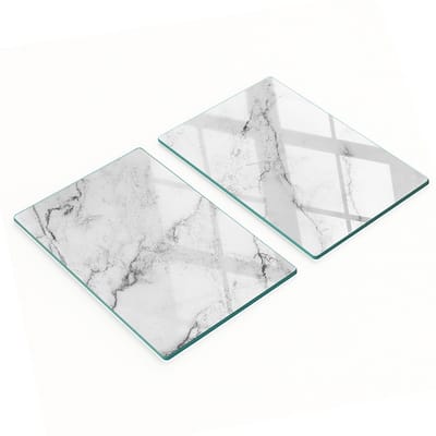Multifunctionele decoratieve keukenplanken van gehard marmer, 2x40x52 cm