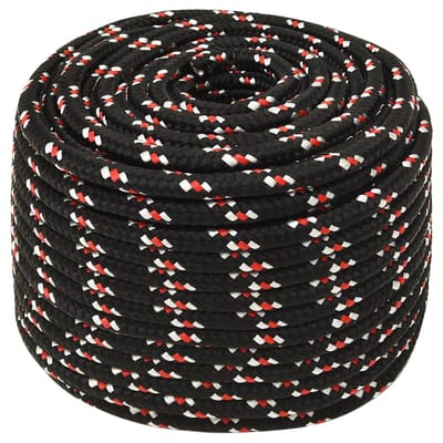 vidaXL - Boot - touw - 14 - mm - 100 - m - polypropyleen - zwart
