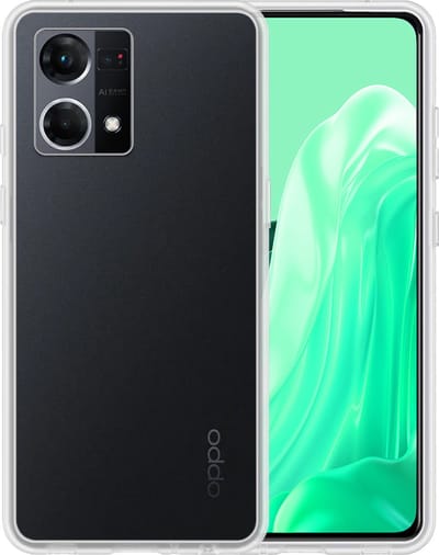 Hoesje - Geschikt voor OPPO Reno 7 - Sterk & Shockproof - Siliconen Case - Hoes Cover - Telefoonhoes - Transparant
