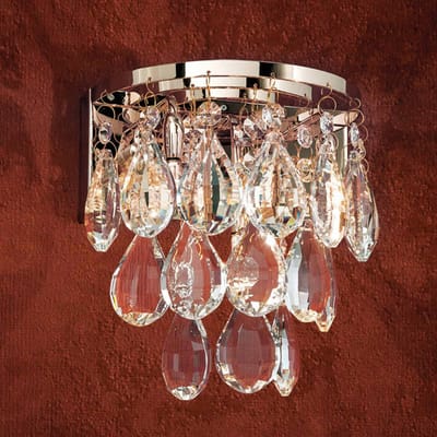 ORION Wandlamp Celeste met K9-kristallen, goud