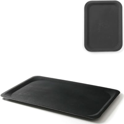HENDI Rechthoekig dienblad – glasvezelversterkt polyester – antislip – 370x530 mm – zwart