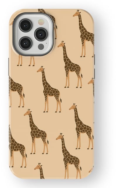 DripCase Luipaard Hoesje geschikt voor iPhone 12 Pro | Backcover met Mag | Hoesje met Dierenprint geschikt voor iPhone 12 Pro Giraffe