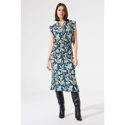 Garcia Ladies Singlet Blue Lagoon Maat: M | Midi Jurken Outlet | Dames | Blauw