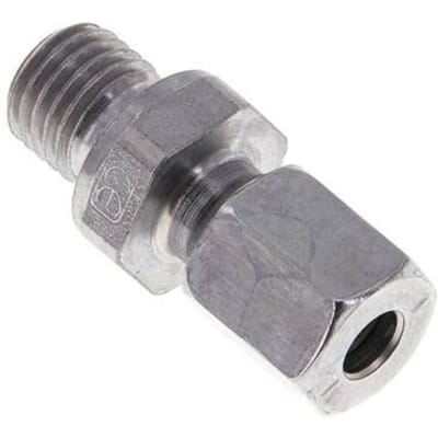 M12x1.5 Buitendraad x 6L Verzinkt Stalen Rechte Snijring Koppeling 315 Bar DIN 2353