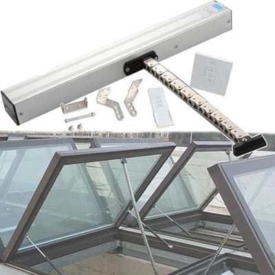 Elektrische Raamopener - Automatische Raamactuator - Ventilatie Regelen - Stille Werking 400N - 300-1000mm - Grijs