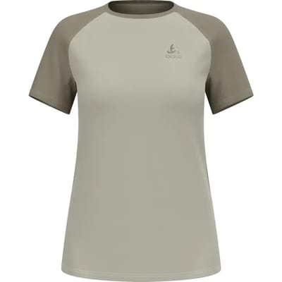 Odlo X-Alp Trail Hardloopshirt Dames-grijs, olijf