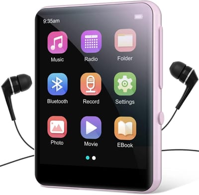 SNJY® MP3 Speler Bluetooth - MP4 Speler - Muziek Speler - Touchscreen - 64 GB - Roze